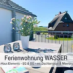 Wasser Ruegen - Meerblick & Dachterrasse, Sauna, Ruhig & Naturnah, 200 M Zur Ostsee - Elements Lejlighed Dranske
