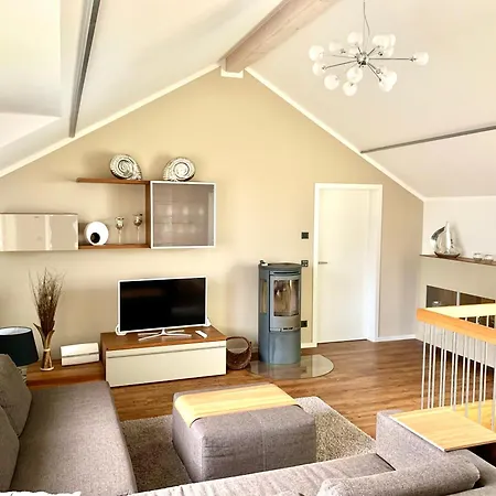 Apartment Wasser Mit Sauna Kamin Meerblick Und Dachterrasse Nahe Ostsee Auf Rügen Dranske