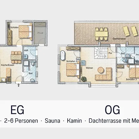 Wasser Ruegen - Meerblick & Dachterrasse, Sauna, Ruhig & Naturnah, 200 M Zur Ostsee - Elements