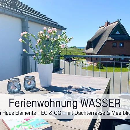 Wasser Ruegen - Meerblick & Dachterrasse, Sauna, Ruhig & Naturnah, 200 M Zur Ostsee - Elements Lägenhet Dranske