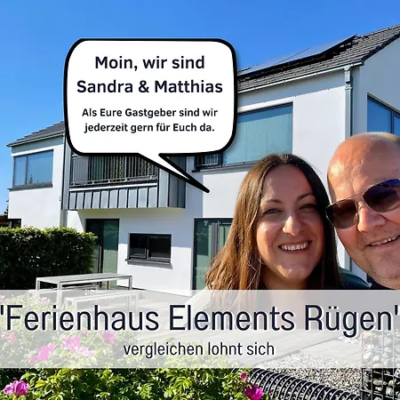Wasser Ruegen - Meerblick & Dachterrasse, Sauna, Ruhig & Naturnah, 200 M Zur Ostsee - Elements Lägenhet